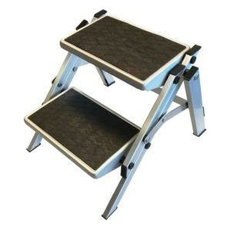 Folding Double Step Aluminium 04380 UK Camping And Leisure - UK Camping And Leisure