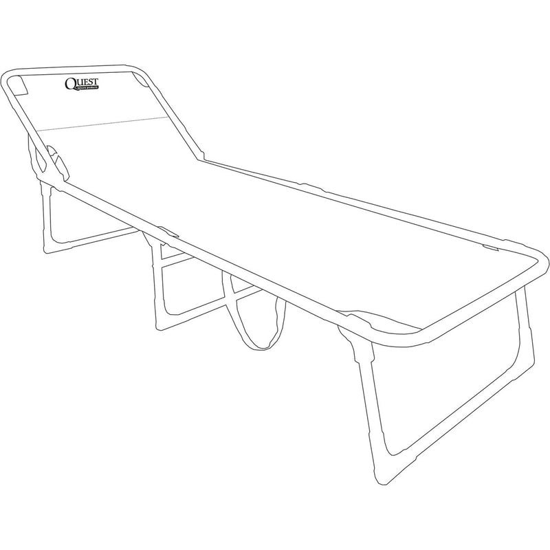 Quest Winchester Folding Sun Lounger Quest - UK Camping And Leisure