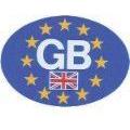 MDS1203 W4 Oval Euro GB Sticker 37105 W4 - UK Camping And Leisure