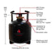 Campko Refillable Gas Bottle 15 Litres With 80% Multivalve 109666 Campko - UK Camping And Leisure