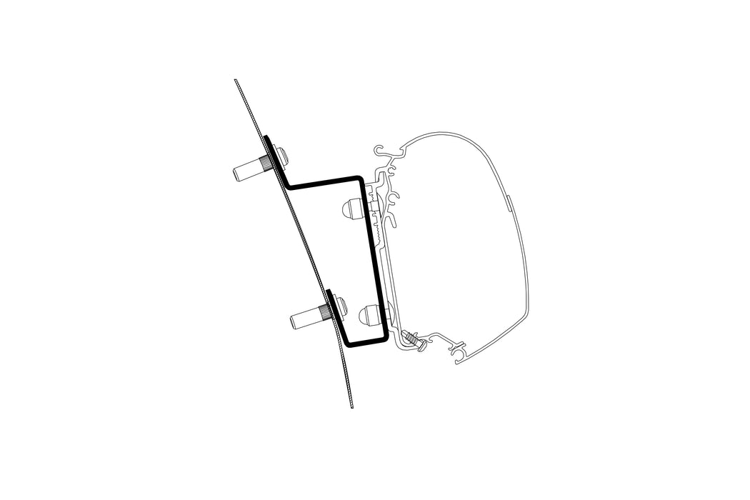 Thule Omnistor 5200 Awning Adapter Wall – Ford Transit H3 (2014 on LHD) Thule - UK Camping And Leisure