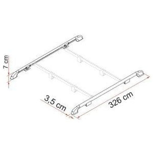Fiamma Roof Rail 05516-01- Fiamma - UK Camping And Leisure