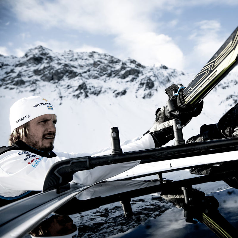 Thule SkiClick Cross-country Ski Rack Black
