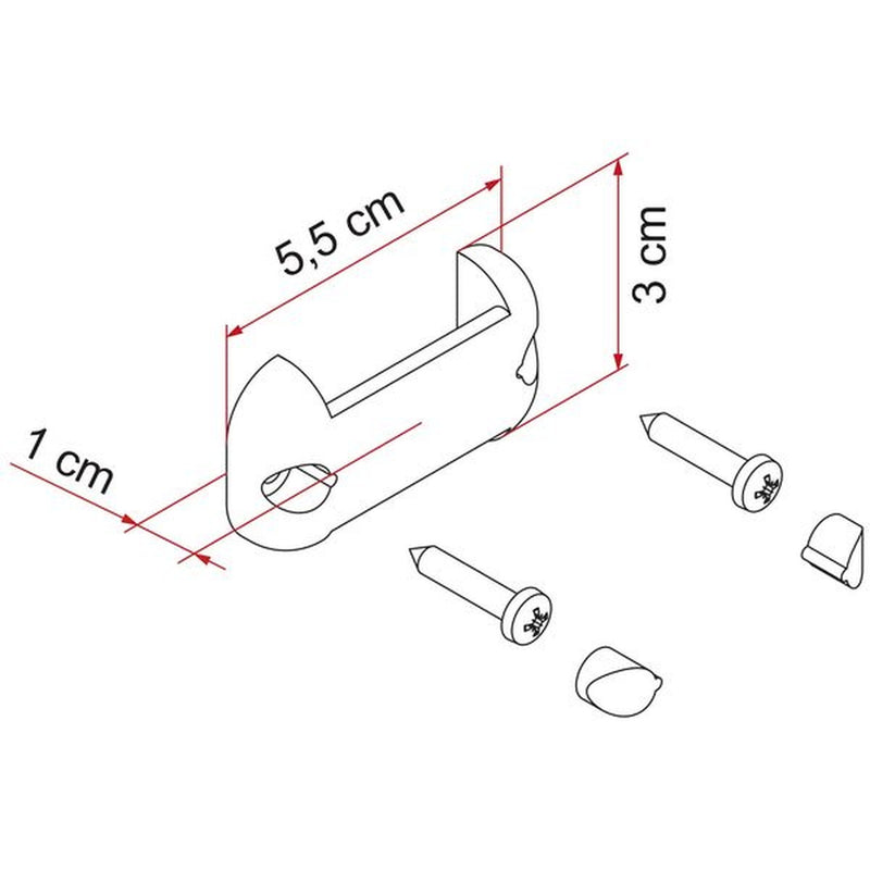 Fiamma Fix Organizer Kit for Hanging on Walls Motorhome Caravan Van Fiamma - UK Camping And Leisure