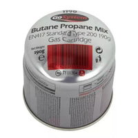 Go System Pierceable Butane Propane Gas Cartridge Fishing Camping 190g