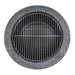 Dellonda Round MgO Fire Pit with BBQ Grill Ø75cm Safety Mesh Screen - Dark Grey Dellonda - UK Camping And Leisure