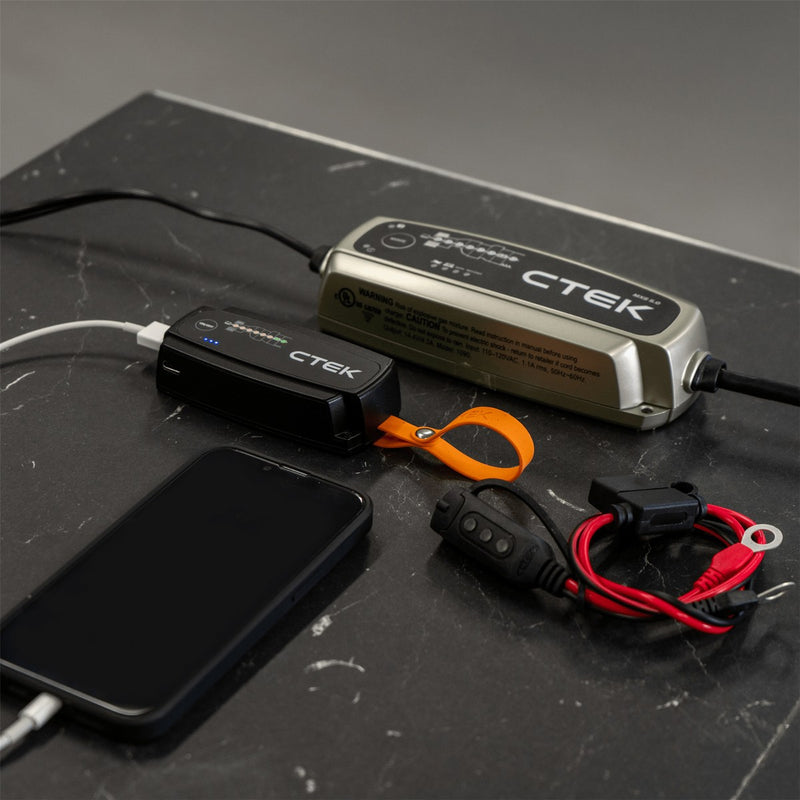 CTEK MXS 5.0 12v 5A Car Bike Van Boat Smart Battery Charger Kit Saxon - UK Camping And Leisure