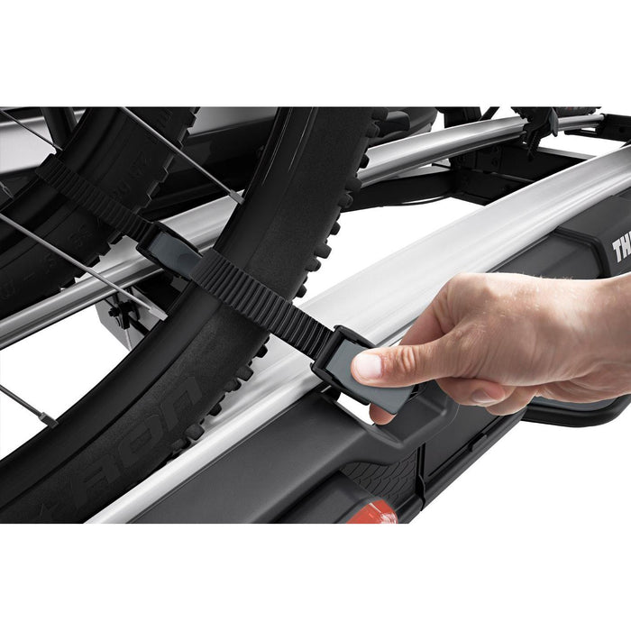 Thule VeloSpace XT two-bike platform towbar bike rack black/aluminium Towbar Bike Rack Thule - UK Camping And Leisure