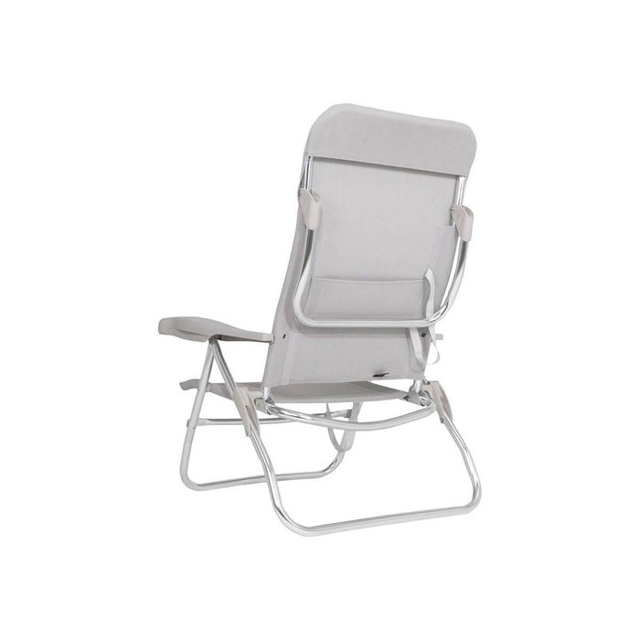 Crespo Beach Chair AL/223 Light Grey Crespo - UK Camping And Leisure