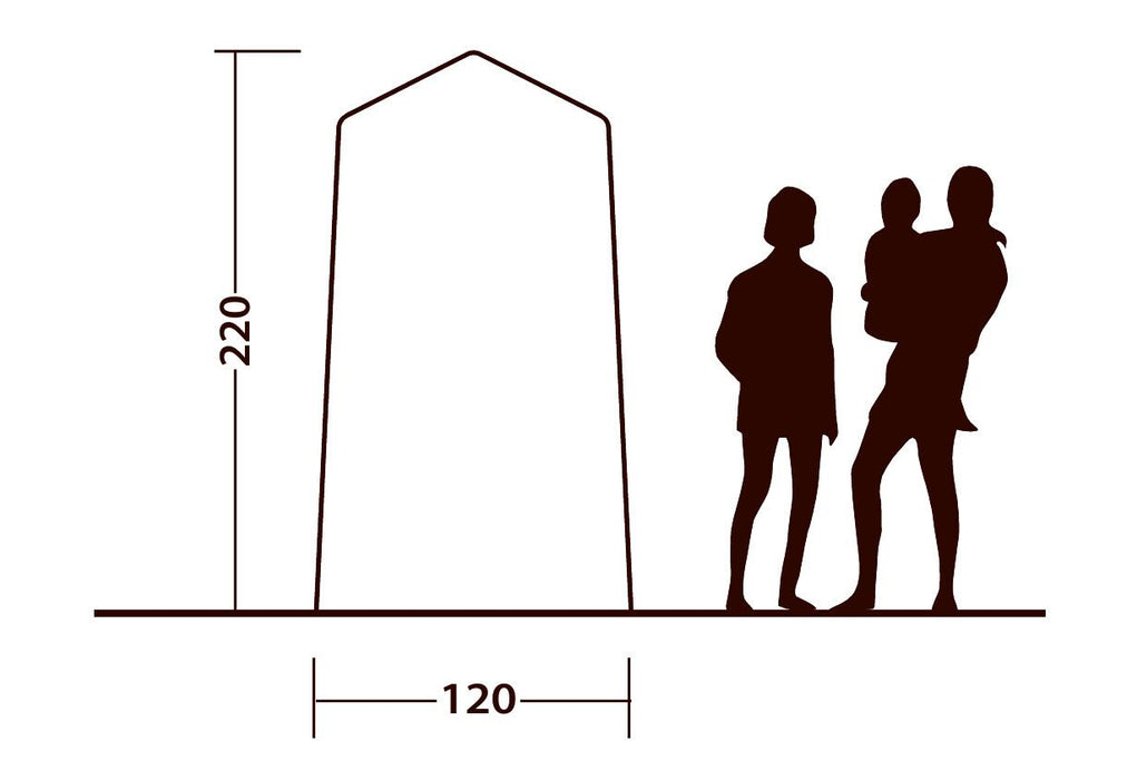 Outwell Seahaven Comfort Station Single Shelter Grey Toilet Outwell - UK Camping And Leisure