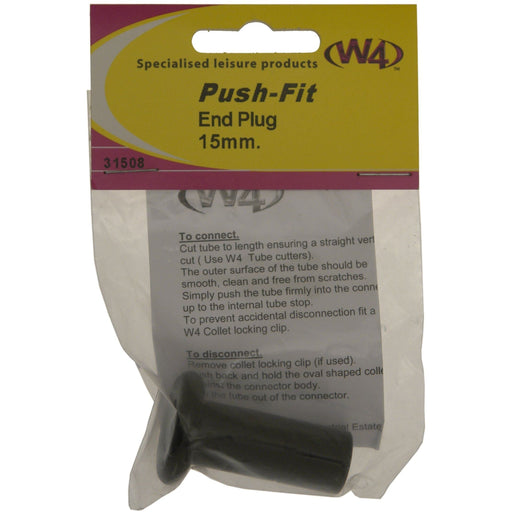 MDS1203 W4 End Plug 15mm 31508 W4 - UK Camping And Leisure