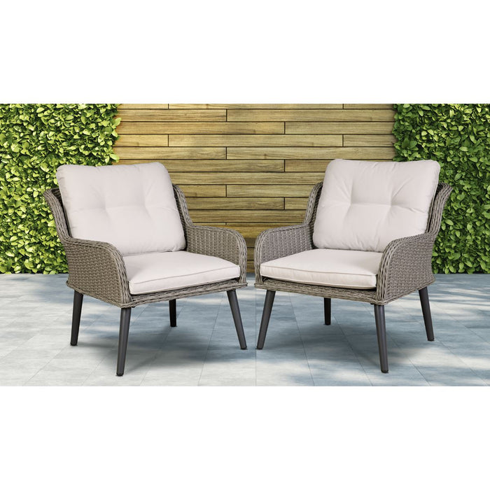 Dellonda Buxton Rattan Wicker Outdoor Chair Set 2pc DG79 Dellonda - UK Camping And Leisure