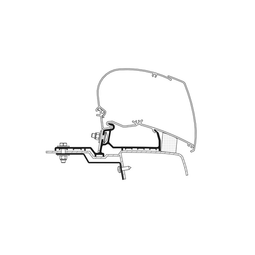 Thule Awning Wall Adapter for Rapido Serie 6 Motorhomes Omnistor 5200, 8000, or 4200 Thule - UK Camping And Leisure