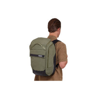 Thule Paramount hybrid bike pannier and backpack 26L green