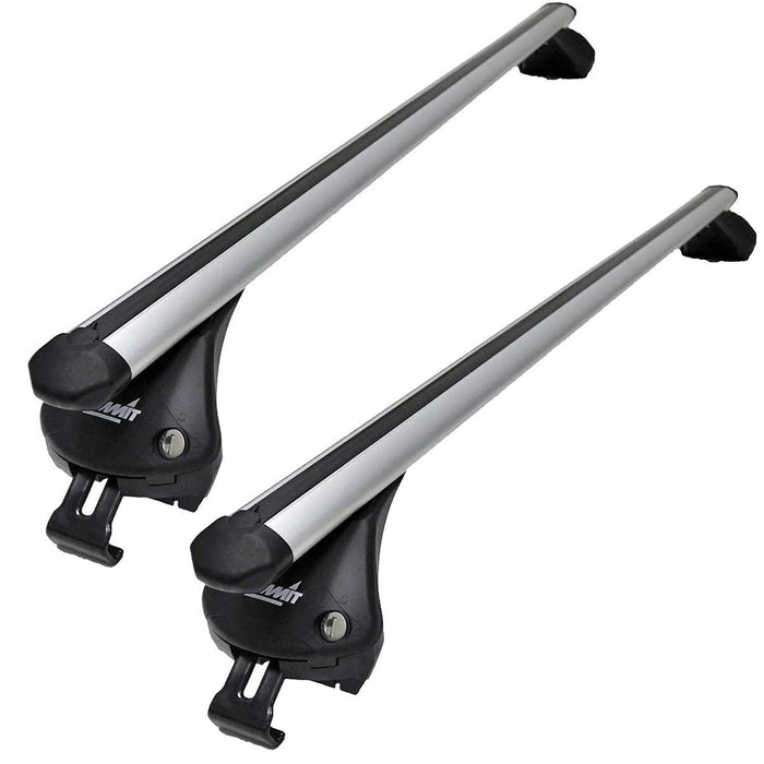 Summit SUP-965A Premium Integrated Railing Bar for Cars with Running Rails, Aluminium, Set of 2 Summit - UK Camping And Leisure