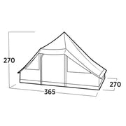 Easy Camp Orsa Cabin Tent Dark Sand 8 Person Easy Camp - UK Camping And Leisure
