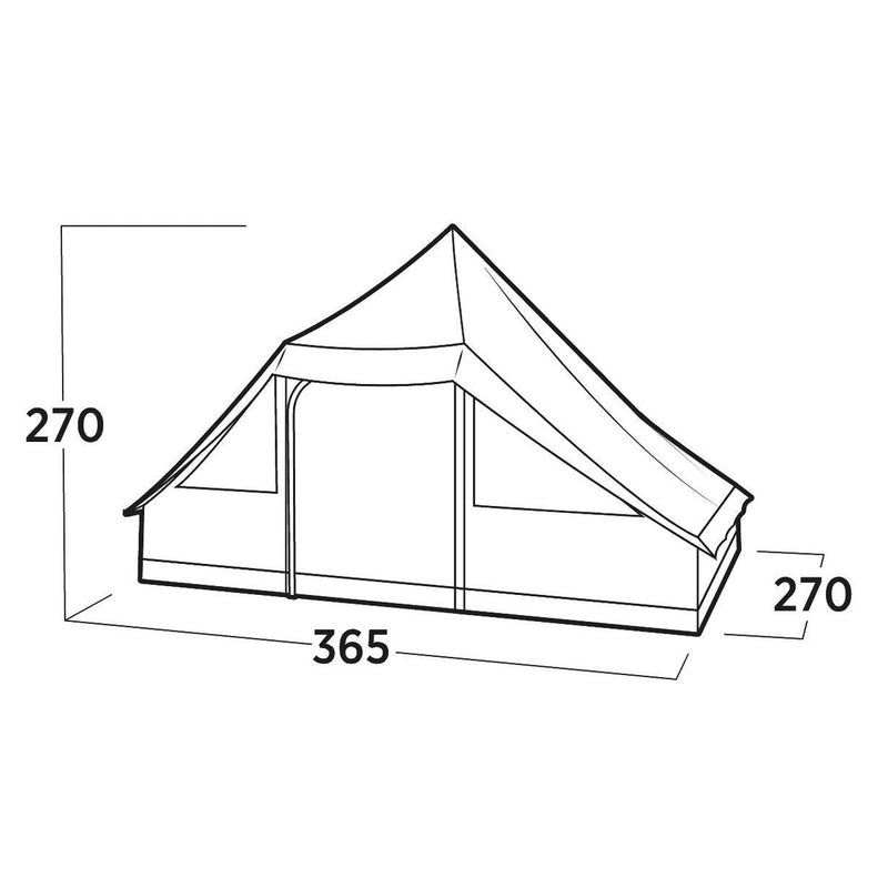Easy Camp Orsa Cabin Tent Dark Sand 8 Person Easy Camp - UK Camping And Leisure