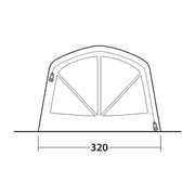 Outwell Lowa 5 Air 5 Berth Three Room Tunnel Tent - View 18