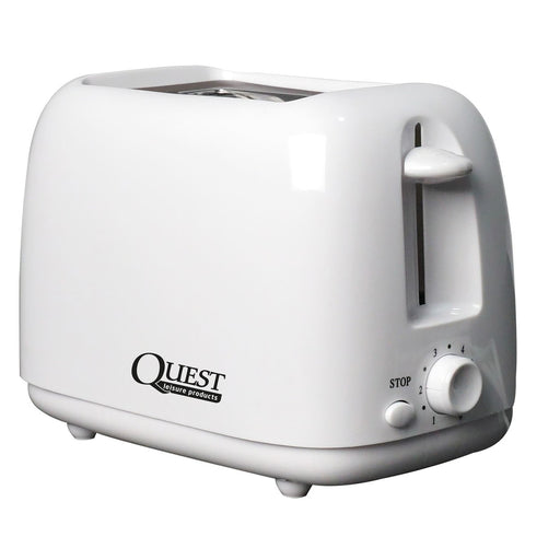 Quest Scotsman 2 Slice Caravan Motorhome Low Wattage Toaster - White Quest - UK Camping And Leisure