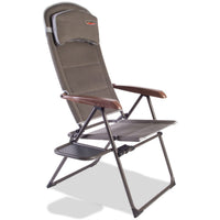 Quest Naples Pro Recline Camping Caravan Chair with Side Table