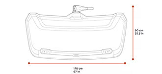 Thule Arcos Box large hard-shell towbar cargo carrier box