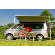 Fiamma F35 Pro 250 Awning Deep Black Case Royal Grey Fabric Campervan Caravan Fiamma - UK Camping And Leisure