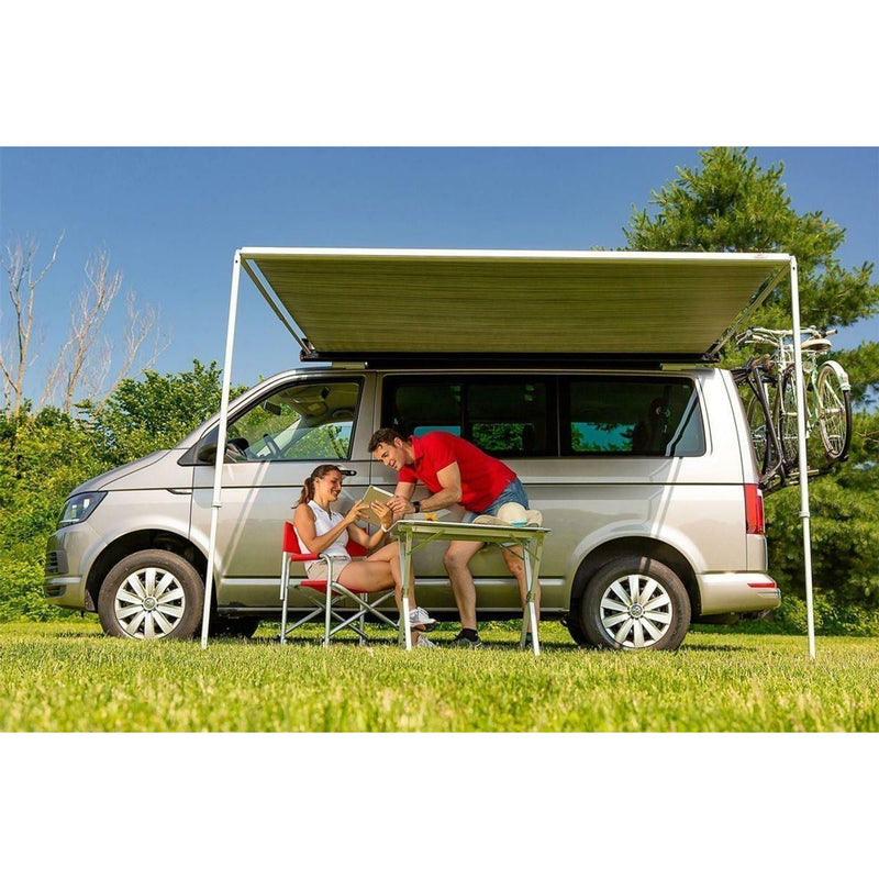 Fiamma F35 Pro 250 Awning Deep Black Case Royal Grey Fabric Campervan Caravan Fiamma - UK Camping And Leisure