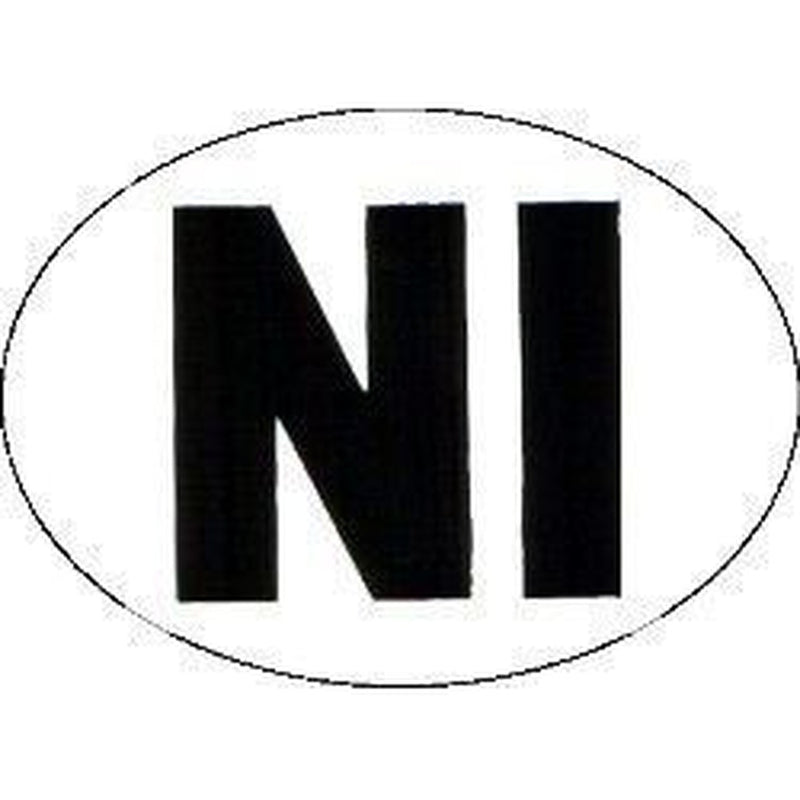 W4 Ni Sticker Large Oval 37173 W4 - UK Camping And Leisure