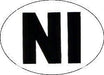 W4 Ni Sticker Large Oval 37173 W4 - UK Camping And Leisure
