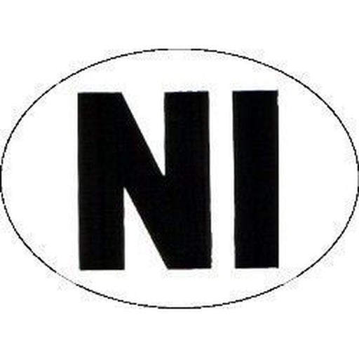 W4 Ni Sticker Large Oval 37173 W4 - UK Camping And Leisure