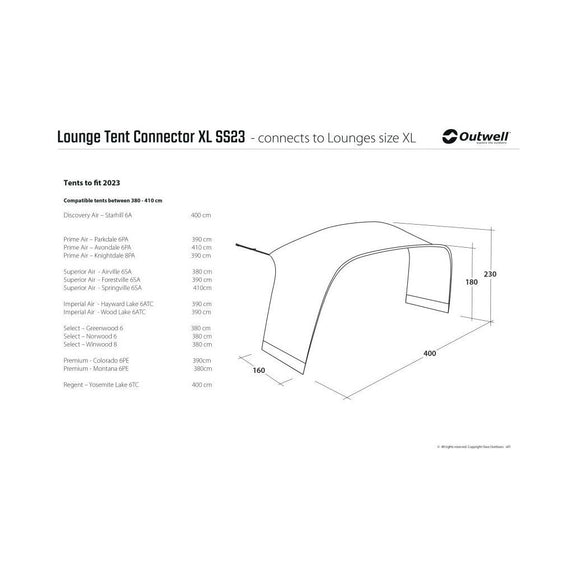 Outwell Lounge Tent Lounge Connector XL