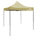 Dellonda 2x2m Pop-Up Gazebo Heavy Duty  Carry Bag Rope Stakes & Weight Beige Dellonda - UK Camping And Leisure