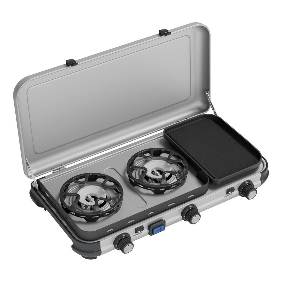 Campingaz Camping Kitchen 2 Multi-Cook Double Burner Portable Camping Gas Stove and Side Grill Campingaz - UK Camping And Leisure
