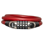 SAS COMBI 1800x12mm Steel Braided Security Cable with Combination Lock SAS - UK Camping And Leisure