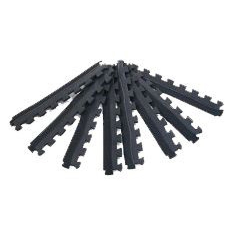 Quest Easy lock Floor Tiles (x 4) with edging strips Quest - UK Camping And Leisure