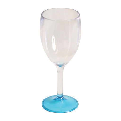 Quest Elegance Range Wine Glass Blue 0186BL Quest - UK Camping And Leisure