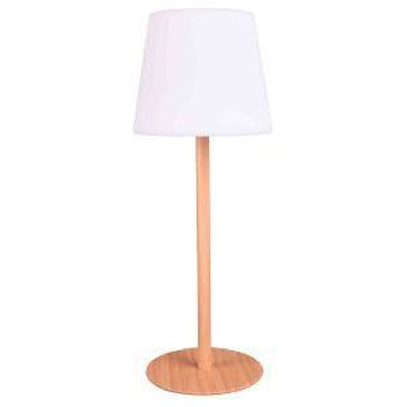 Vechline Shine Table Lamp Wood Effect 8036665 Vechline - UK Camping And Leisure
