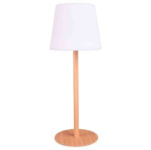 Vechline Shine Table Lamp Wood Effect 8036665 Vechline - UK Camping And Leisure