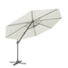 Dellonda Cantilever Parasol with 360 Rotation, Tilt & Cover 3m - Cream Dellonda - UK Camping And Leisure