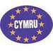 MDS1203 W4 Oval Euro CYMRU Sticker 37145 W4 - UK Camping And Leisure