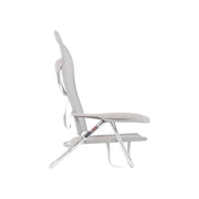 Crespo Beach Chair AL/221 Light Grey Crespo - UK Camping And Leisure