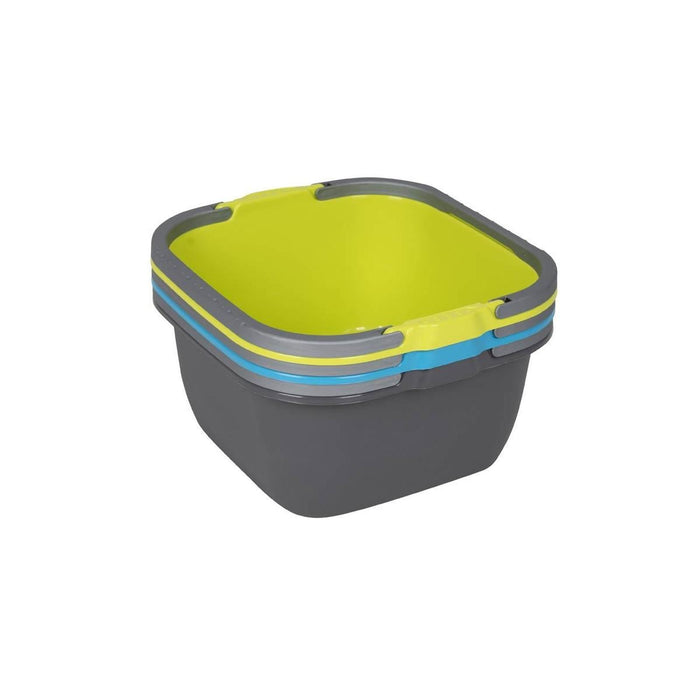 Bo-Camp Washing Bowl Square Polyethylene 13L Grey Bo-Camp - UK Camping And Leisure