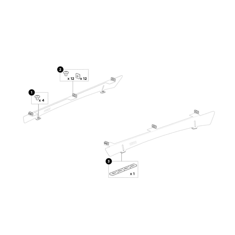 Thule Mounting Bag Rail Mount 3