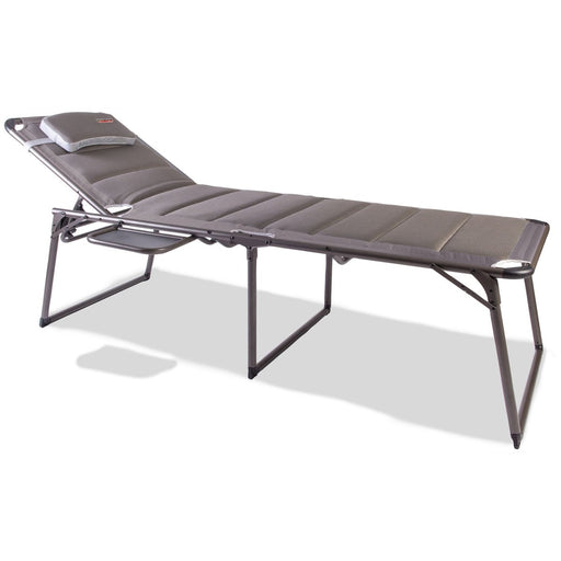 Quest Naples Pro Lounge bed with side table Quest - UK Camping And Leisure