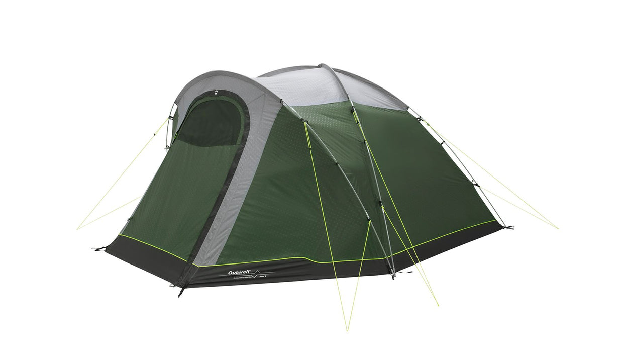 Outwell Cloud 5 Pole Tent Green 5 Person Outwell - UK Camping And Leisure