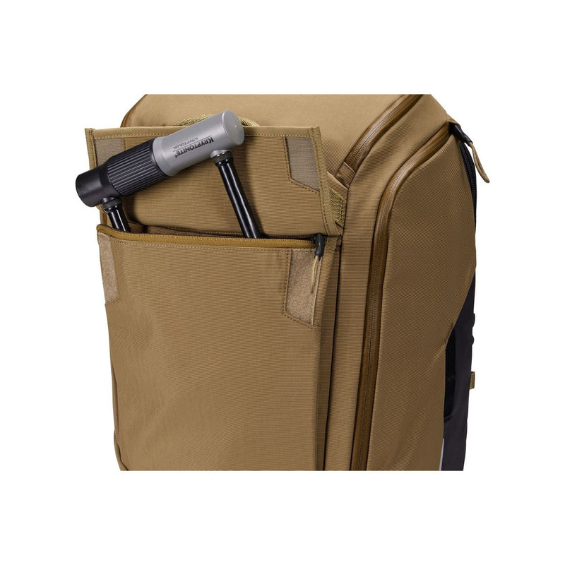 Thule Paramount hybrid bike pannier and backpack 26L tan beige Thule - UK Camping And Leisure