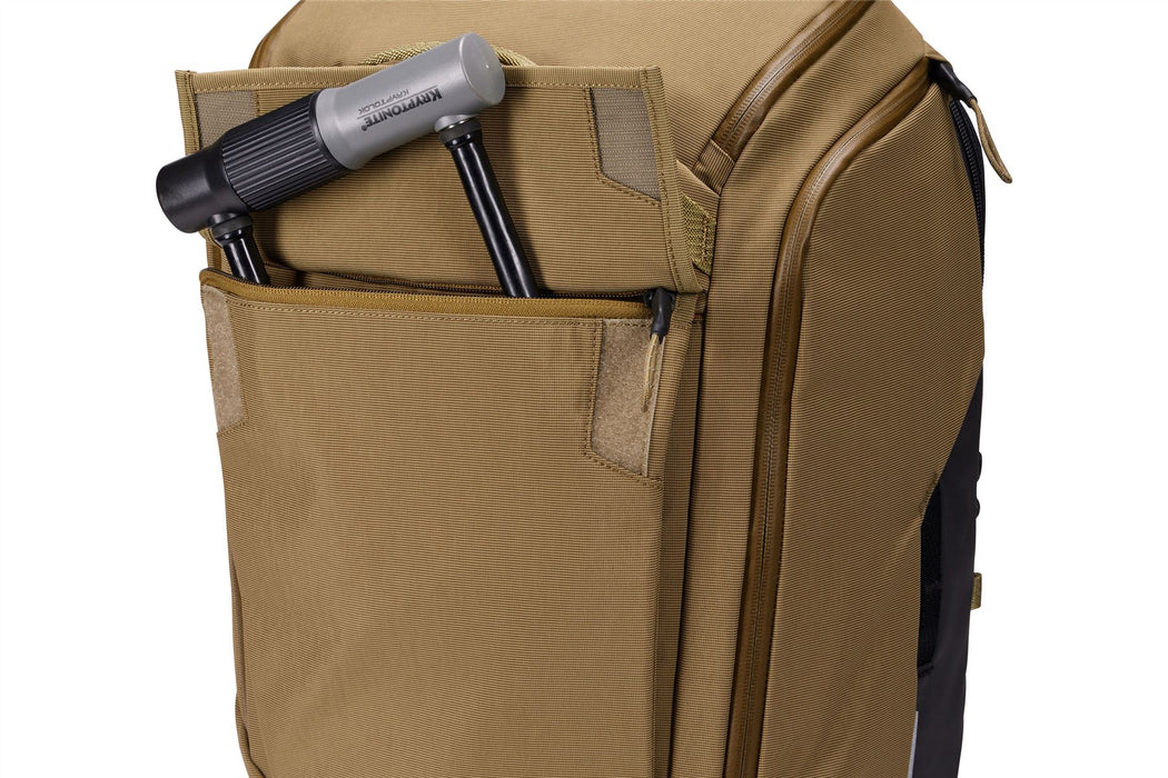 Thule Paramount hybrid bike pannier and backpack 26L tan beige Thule - UK Camping And Leisure