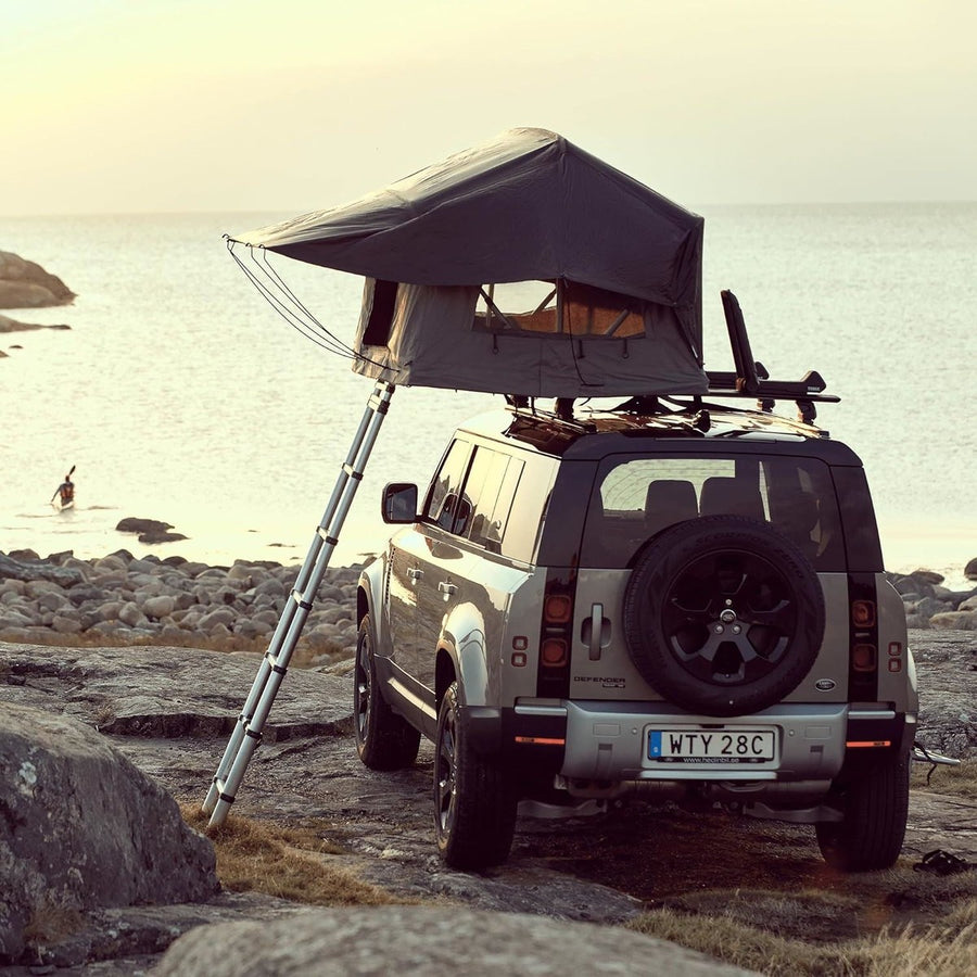 Thule Foothill two-person Low Profile roof top tent agave green Thule - UK Camping And Leisure