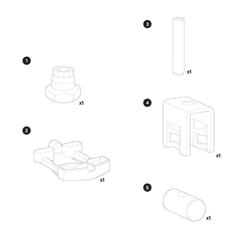 Thule Axle Nut ø12x25 M6 Class 8