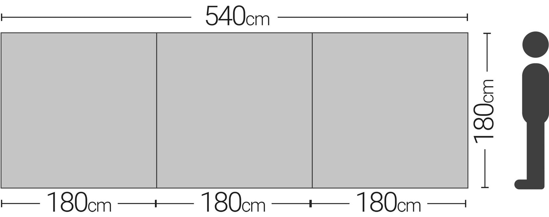 Quest Screen Shield Quad Vision Pop Up Windbreak (3 panel) With Windows Quest Leisure - UK Camping And Leisure